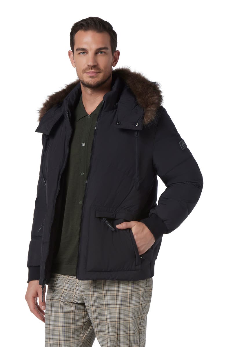 Andrew Marc Gramercy Water Resistant Parka, Alternate, color, Black