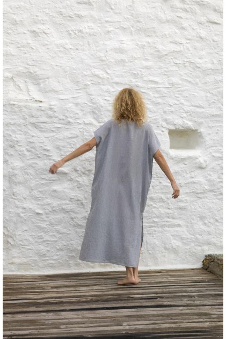 Sile Classic Caftan, Alternate, color, Marine Stripe