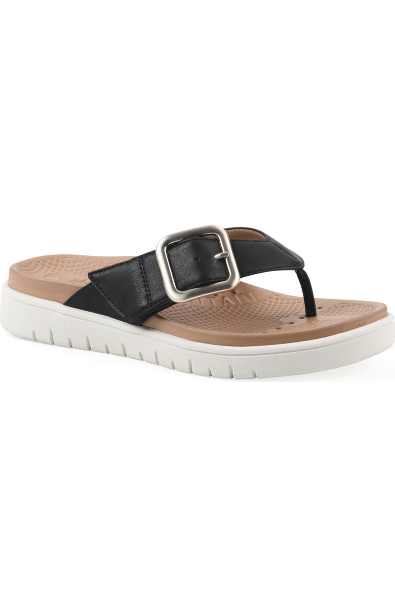 White Mountain Footwear Nalla Recovery Foam Thong Sandal, Main, color,
