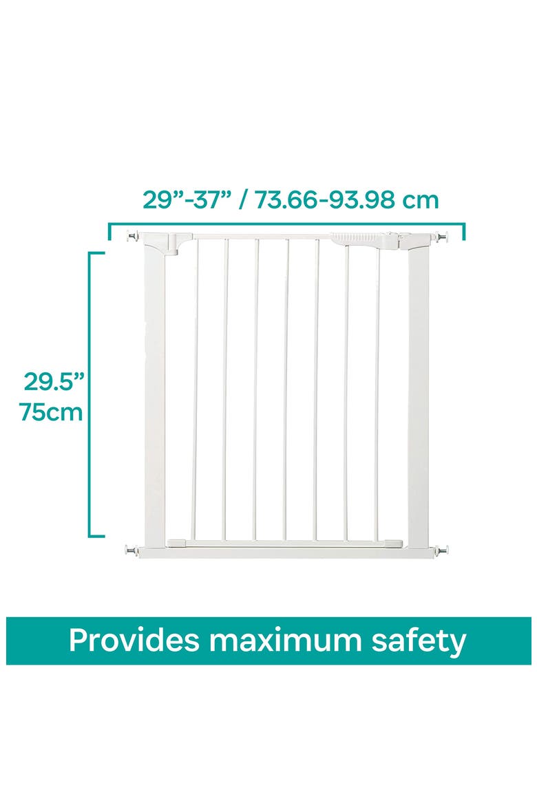 Auto-Close Gateway Baby Gate, Alternate, color, WHITE