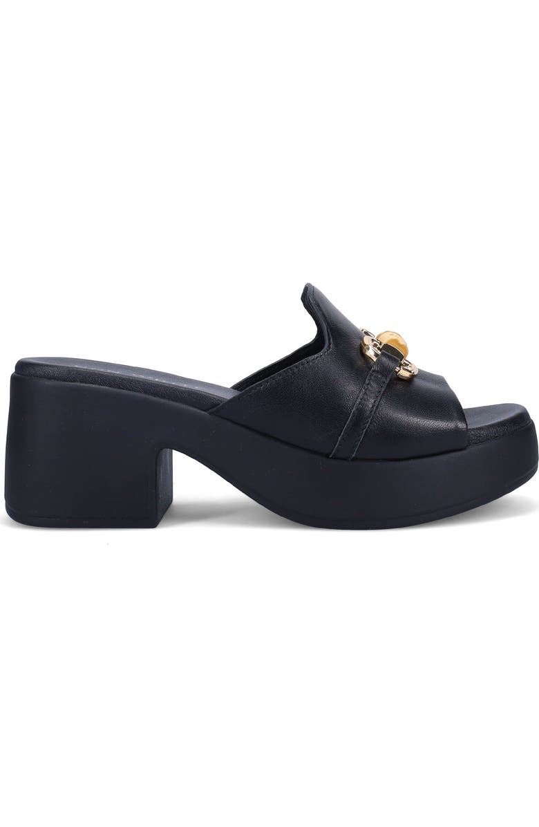 Ron White Gwyna Platform Slide Sandal, Alternate, color, Onyx