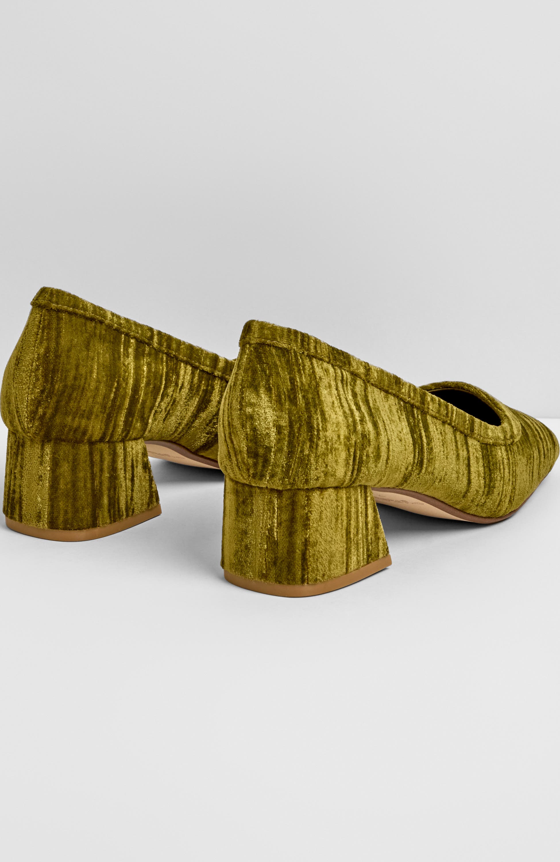 Poppie Block Heel Pump, Alternate, color, Olive
