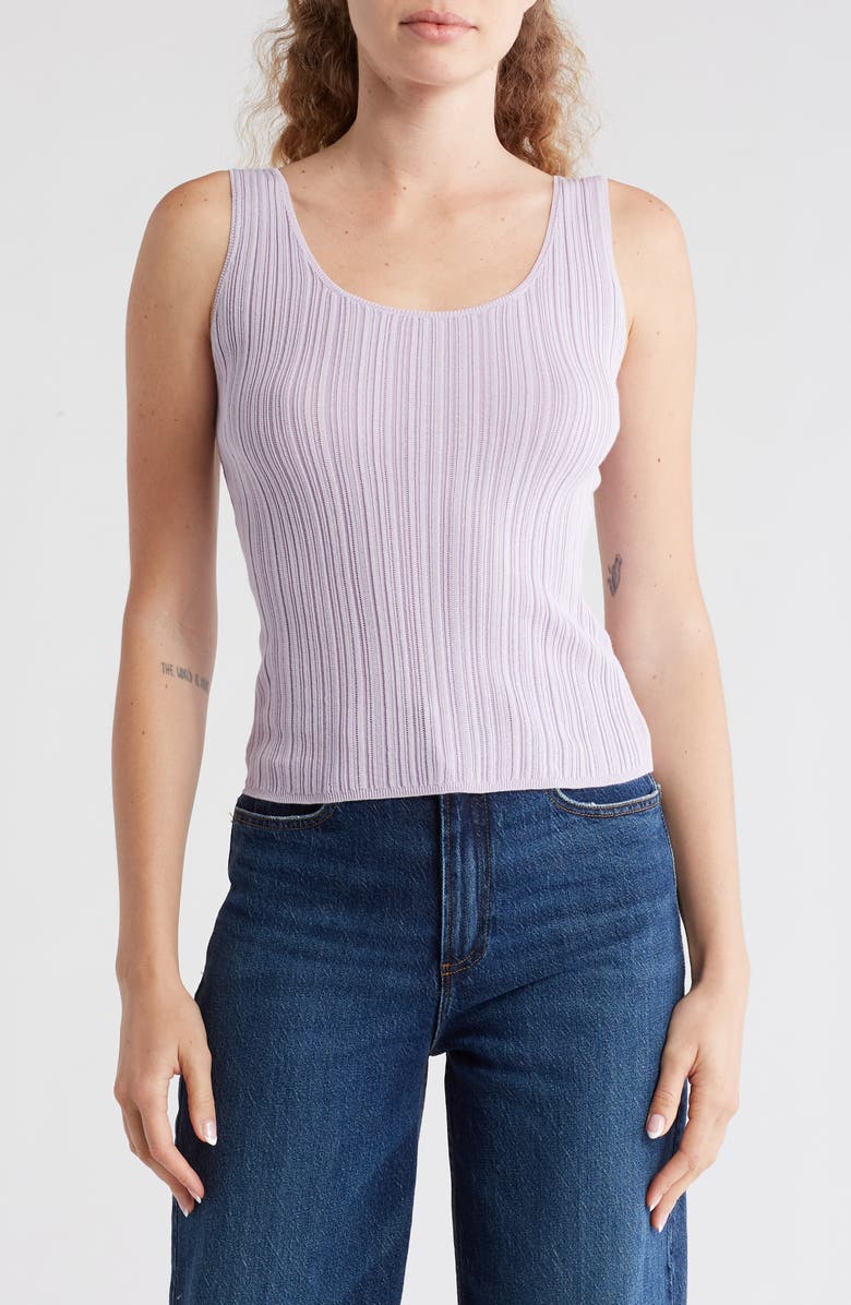 Vince Ribbed Sweater Tank, Main, color, 
