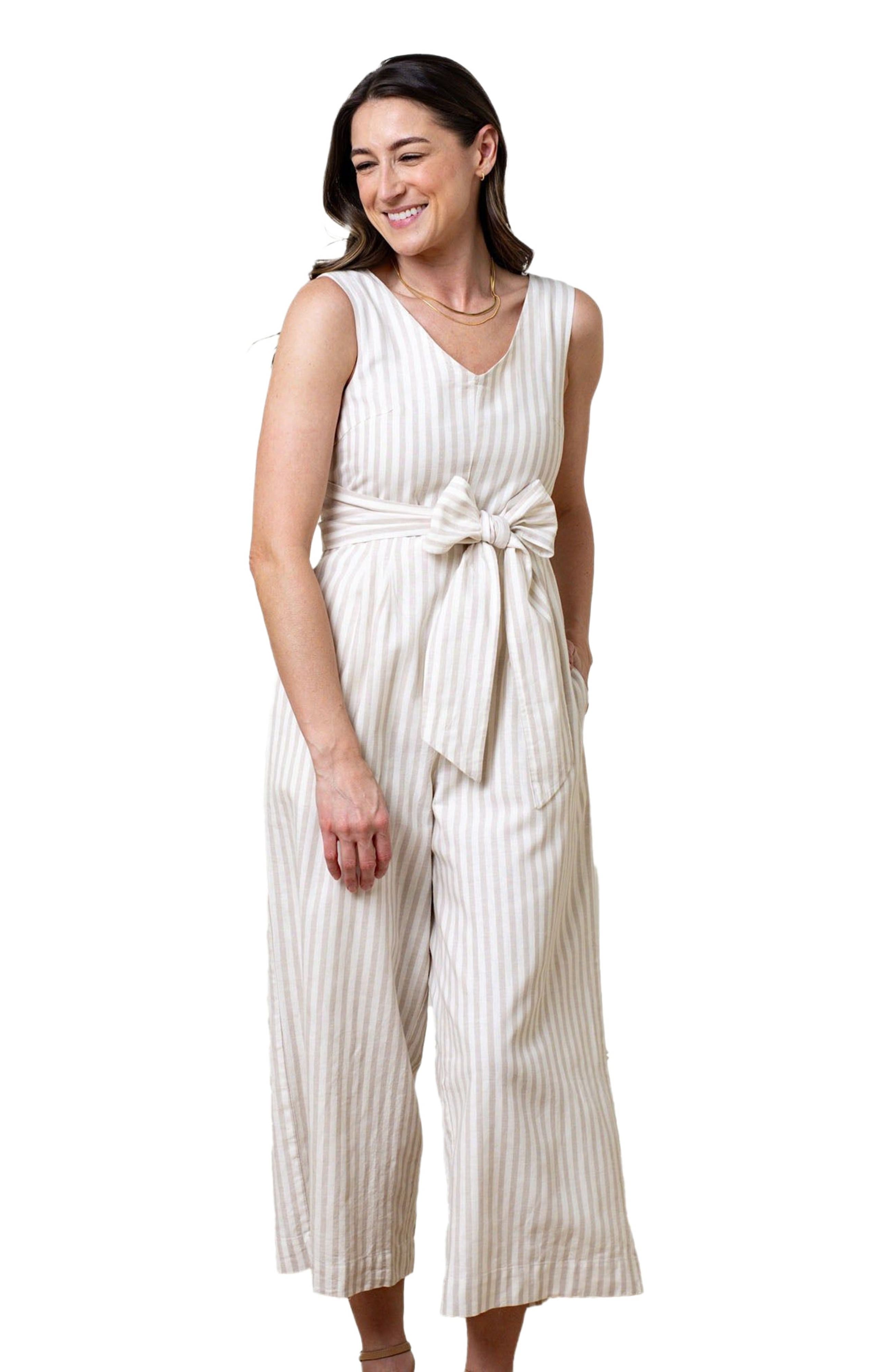 selected Light Taupe Stripe