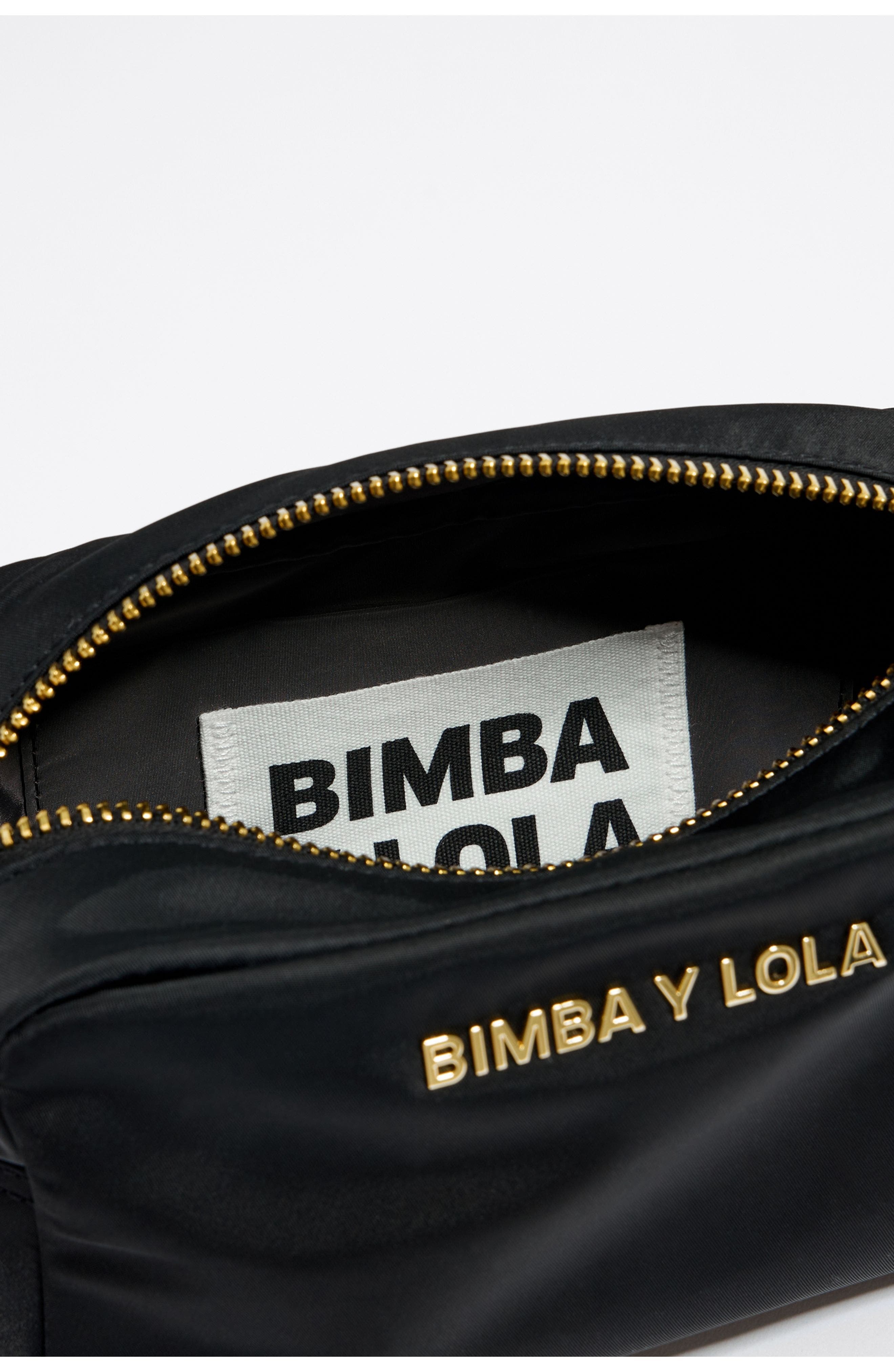 Bimba y Lola Crossbody Nylon Bag, Alternate, color, Black