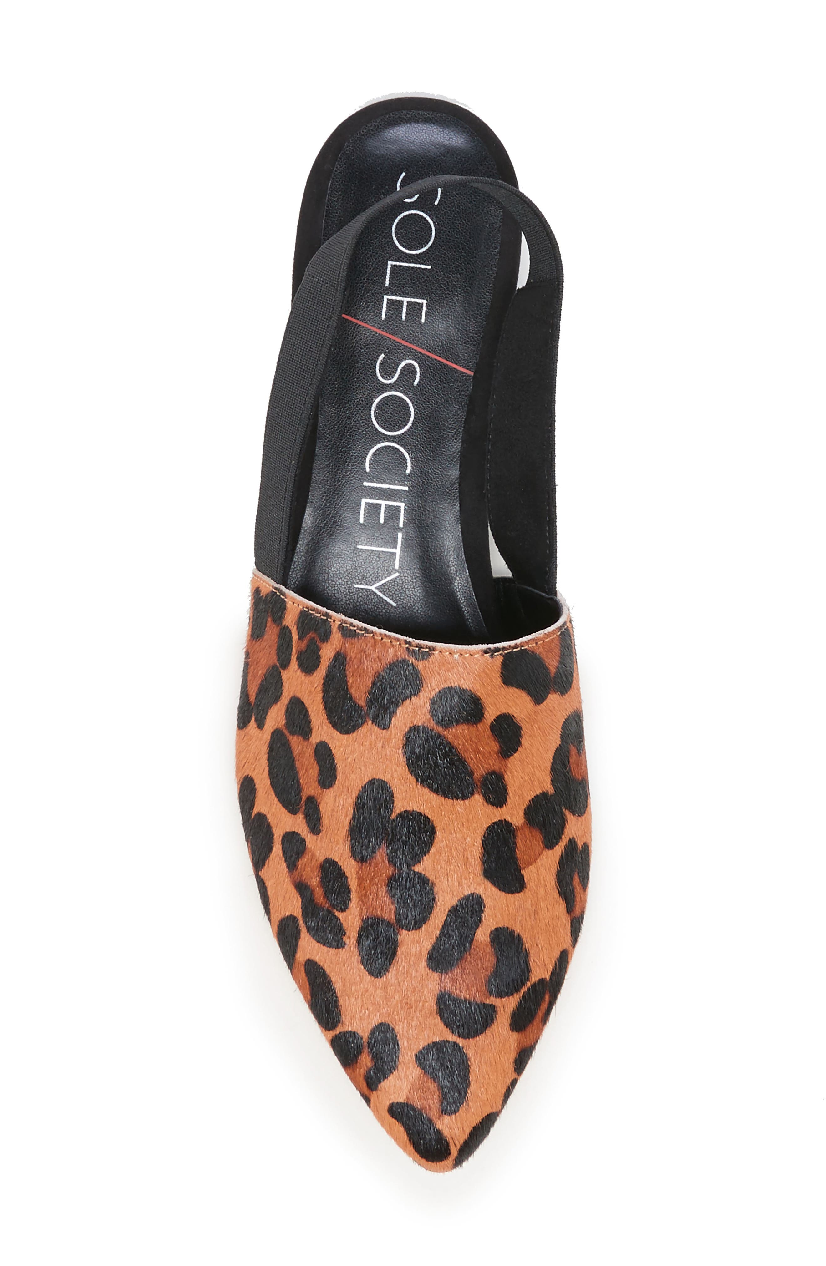 Kaniesa Slingback Flat, Alternate, color, TAN/ BLACK CALF HAIR