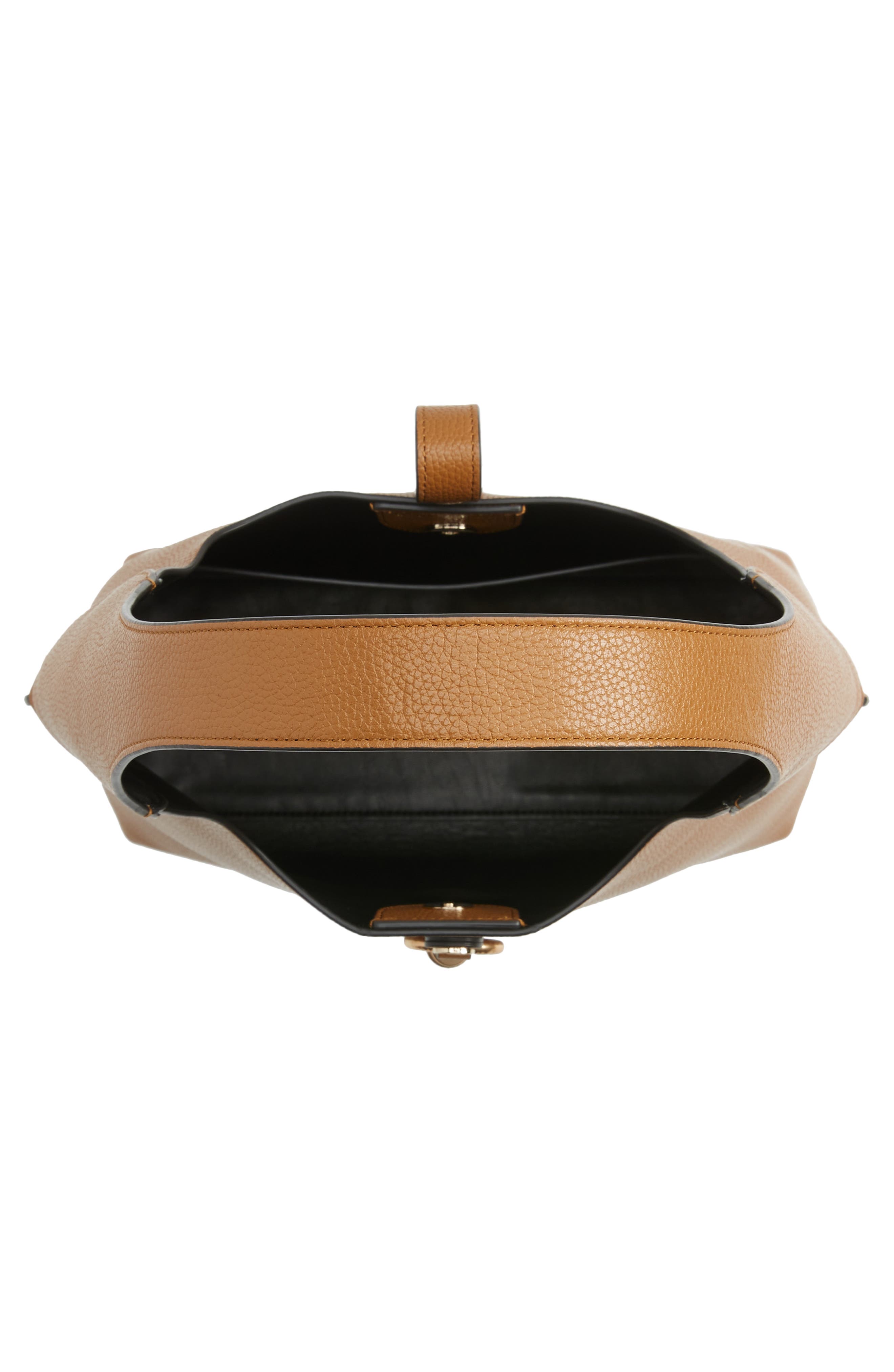 Megan Leather Hobo Bag, Alternate, color, CARAMELLO