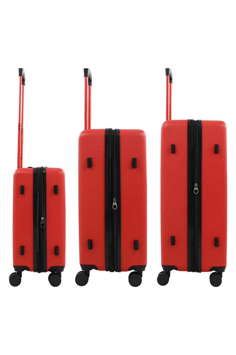 3-Piece Hardside Luggage Set, Alternate, color, RED