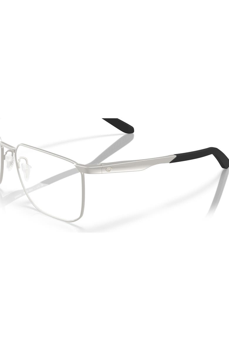 Costa 55mm Square optical glasses, Alternate, color, Silver