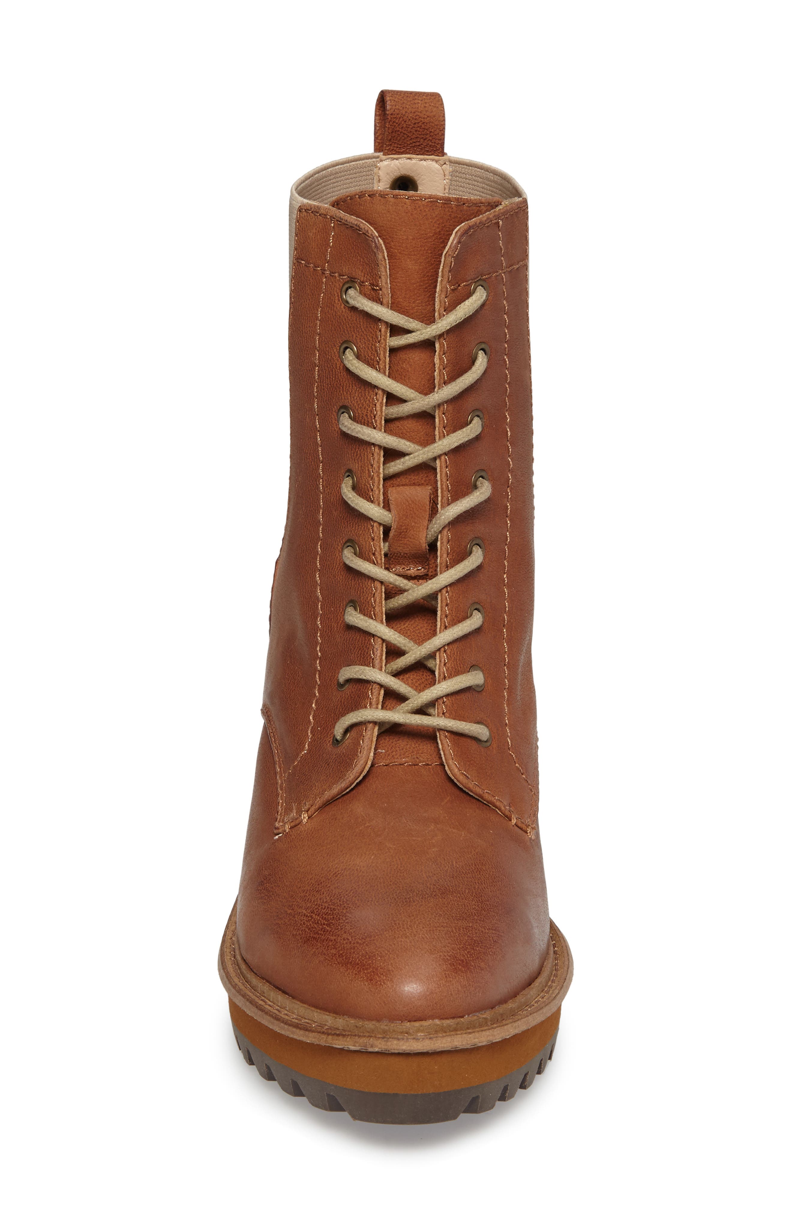 Parkway Lace-Up Bootie, Alternate, color, CHESTNUT/ GINGER