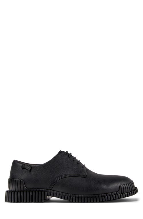 Camper Pix Plain Toe Derby In Black