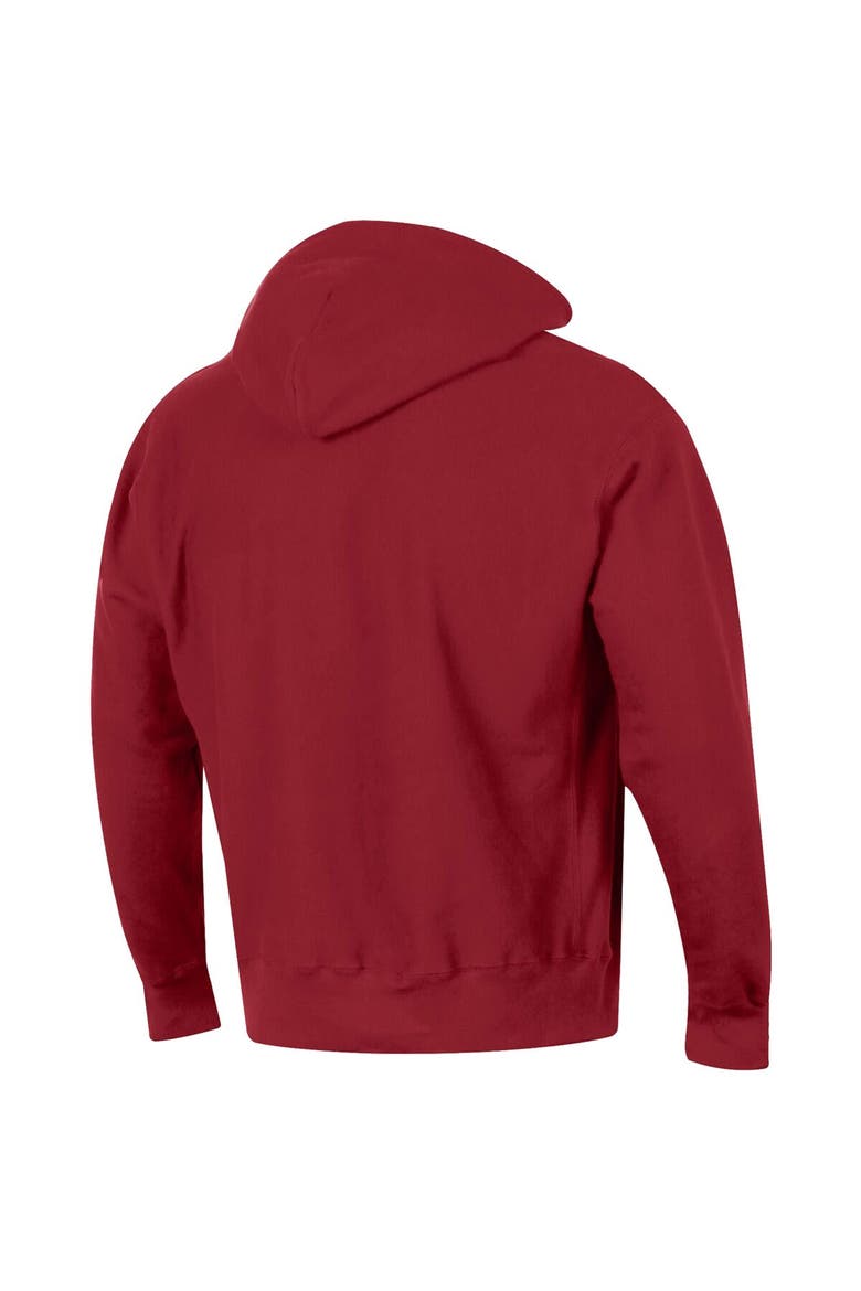 Men's Champion Crimson Alabama Crimson Tide Team Arch Reverse Weave Pullover Hoodie, Alternate, color, Crimson
