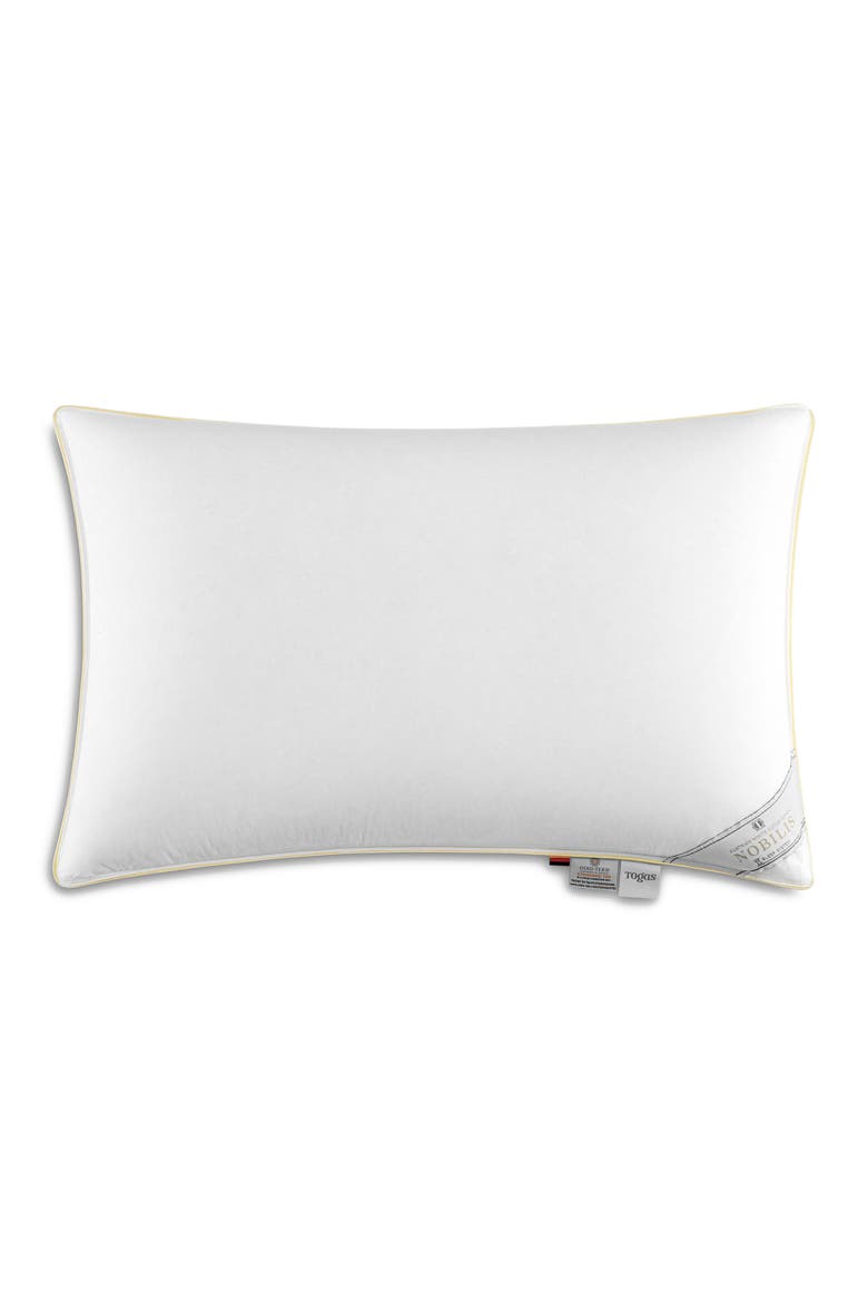 Nobilis Austrian goose down pillow, Main, color, White