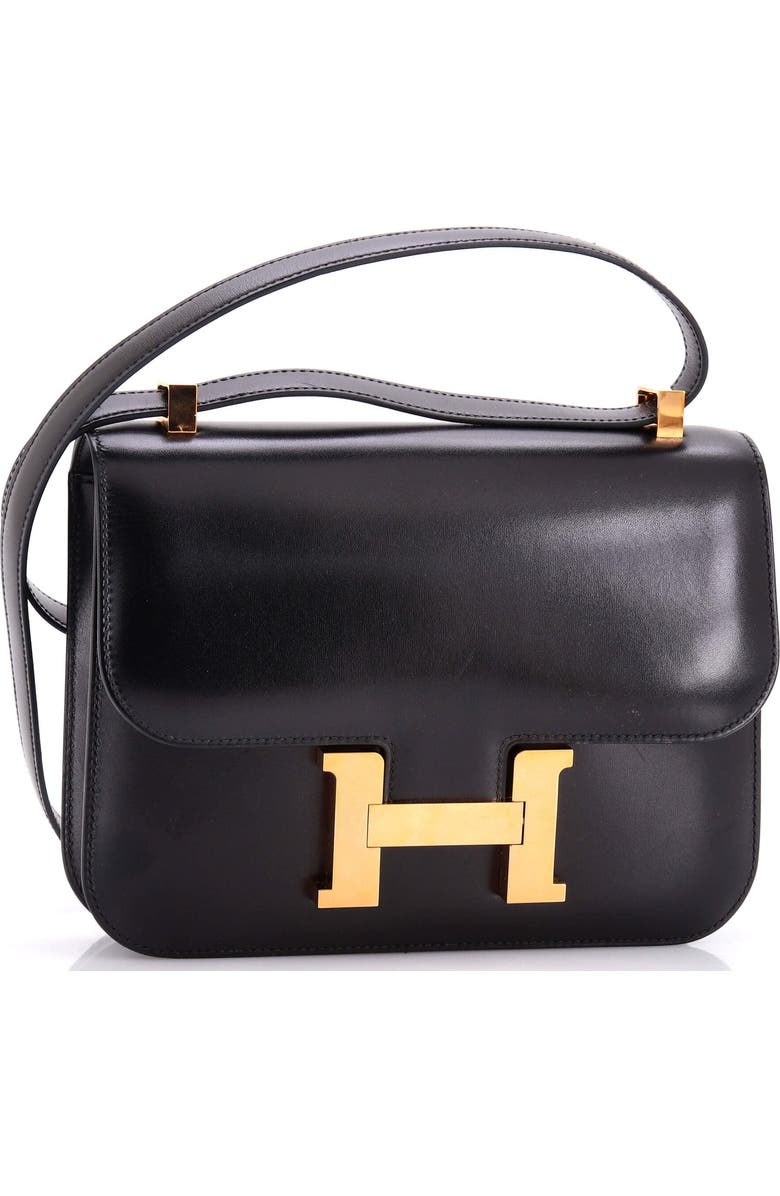 Pre-Owned Hermes Constance NM Bag Box Calf 24, Alternate, color, Noir