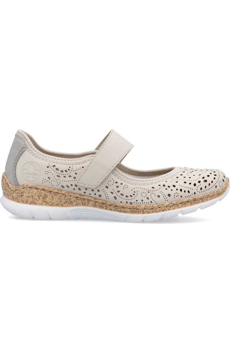 Rieker Nikita 99 Sneaker, Alternate, color, Perle/ Cement/ Perlcreme