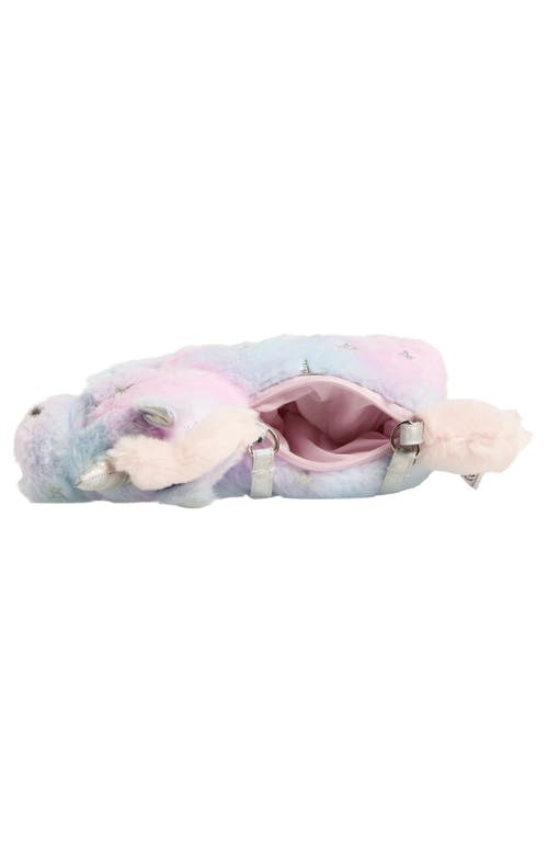 Capelli New York Kids' Faux Fur Unicorn Bag In Pink