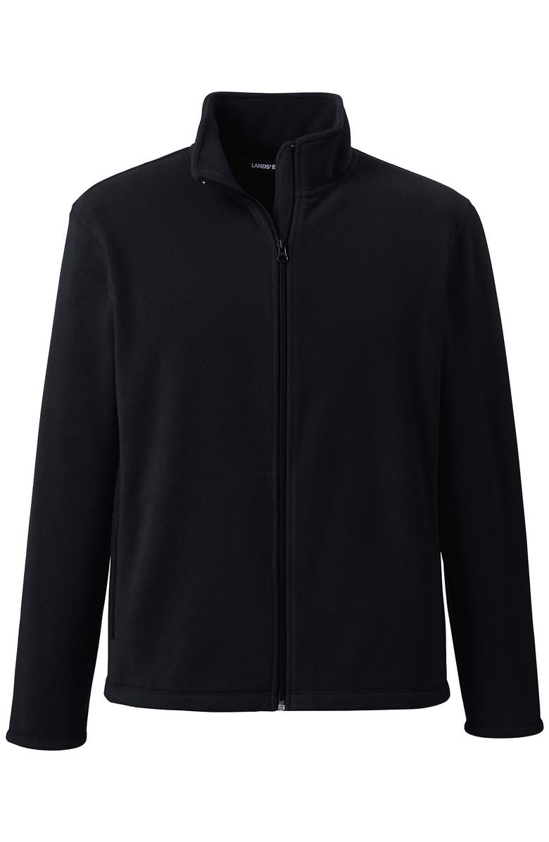 Lands' End Full-Zip Mid-Weight Fleece Jacket, Alternate, color, Black