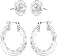 Vince Camuto Set of 2 Hoop and Stud Earrings