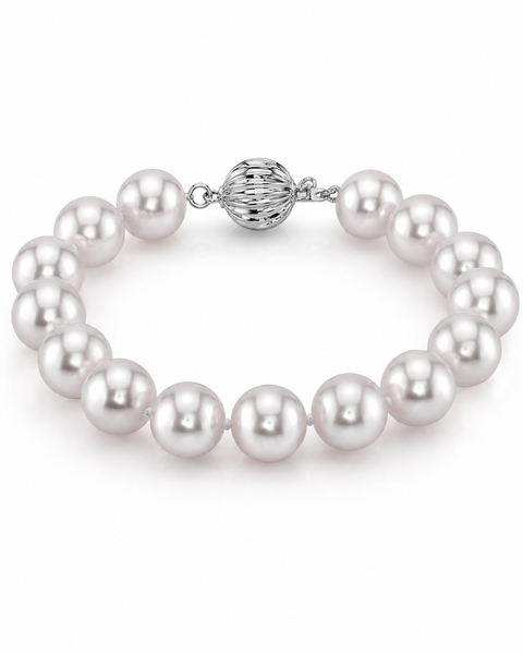 9.0-9.5mm Akoya White Pearl Bracelet