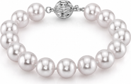 The Pearl Source 9.0-9.5mm Akoya White Pearl Bracelet