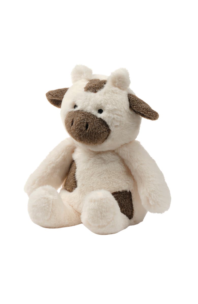Bedtime Originals Farmyard Friends Plush Cow Stuffed Animal Toy - Milkshake, Alternate, color, Cream