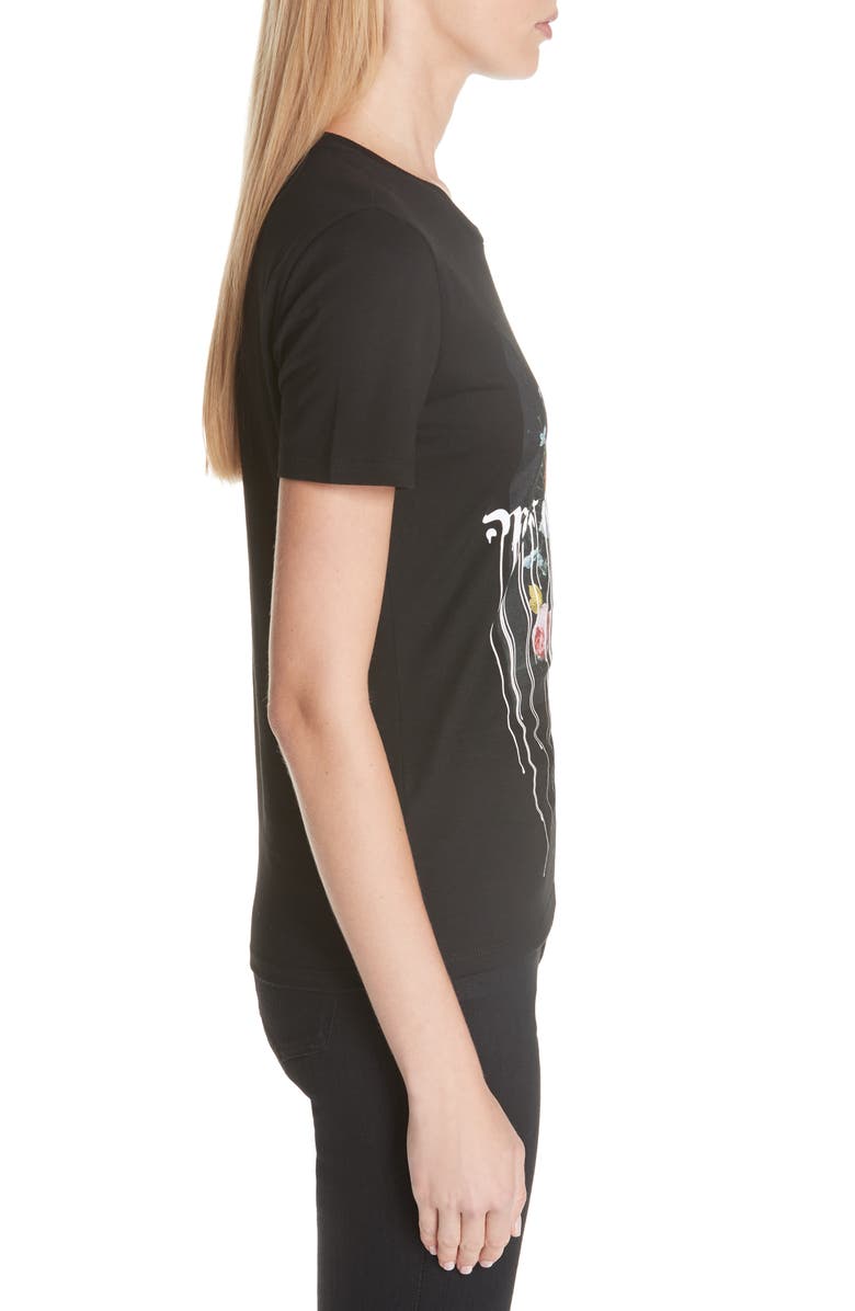 McQueen Alexander McQueen Paint Drip Tee, Alternate, color, 