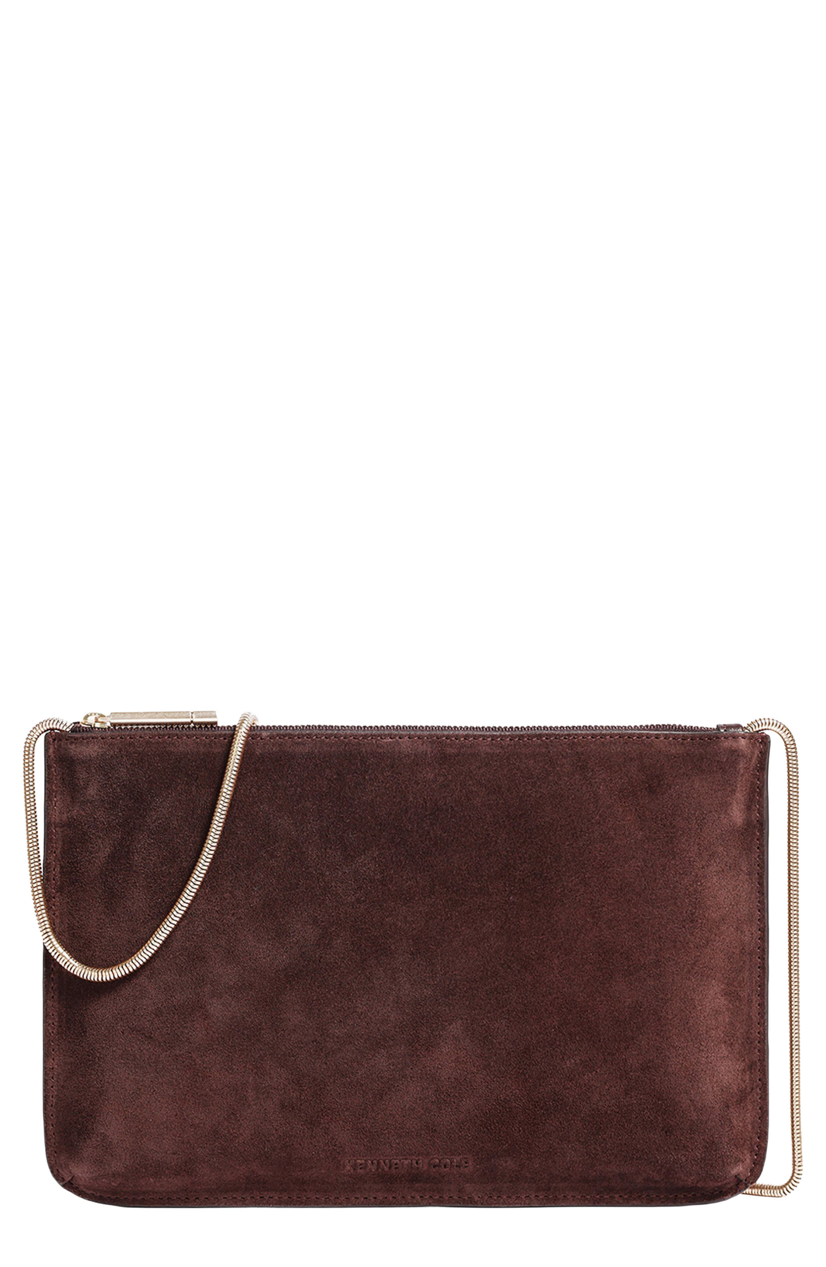 Highline Disco Leather Crossbody Bag, Main, color, CHOCOLATE