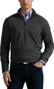 Polo Ralph Lauren Textured Double Knit Quarter Zip Pullover