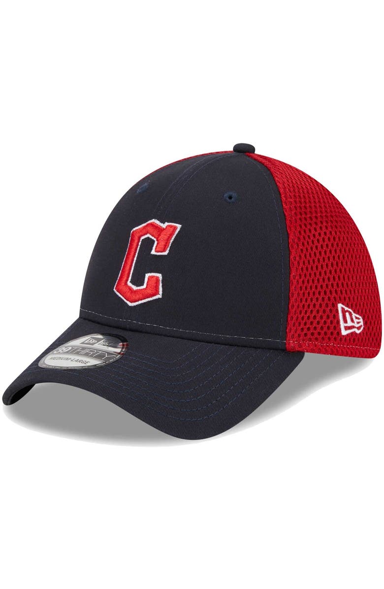 New Era Men's New Era Navy Cleveland Guardians Team Neo 39THIRTY Flex Hat, Main, color, Navy