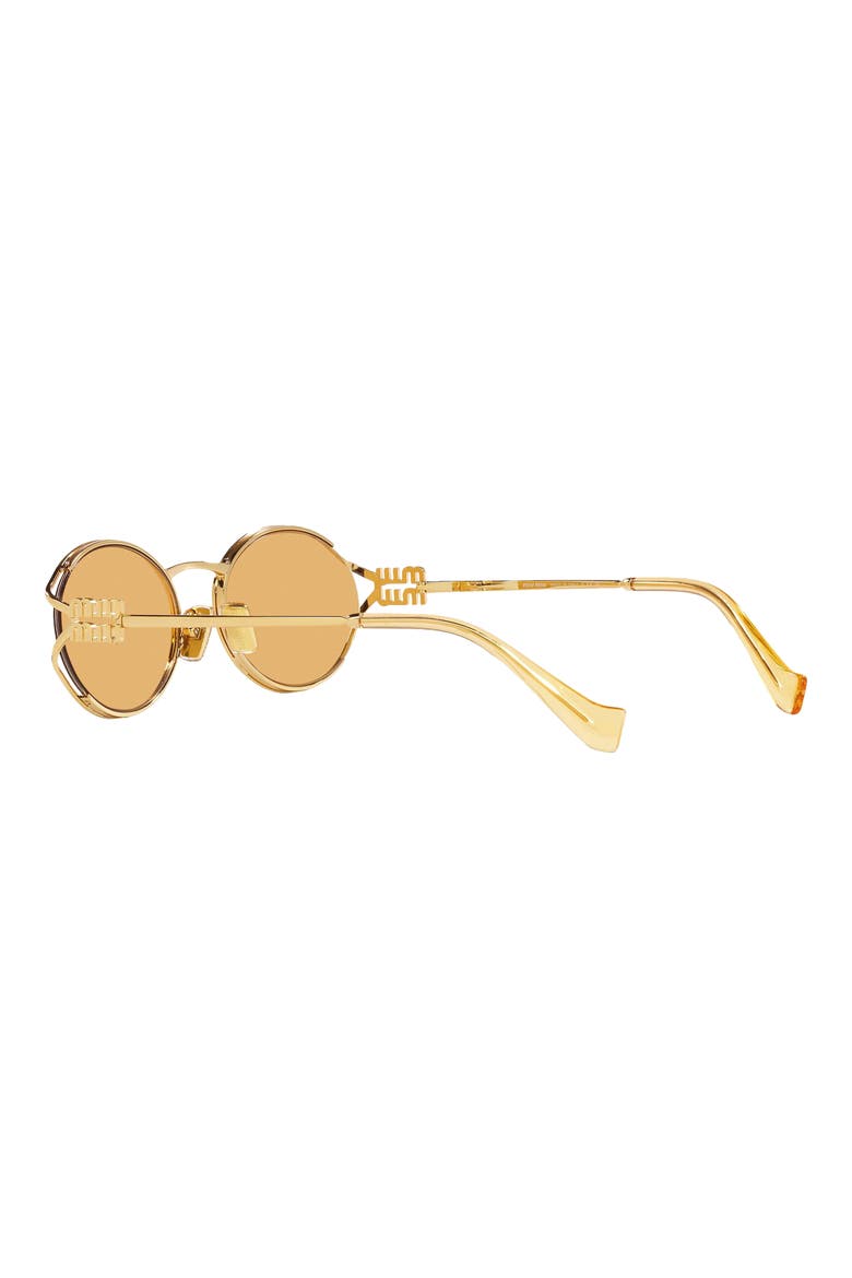 54mm Oval Sunglasses, Alternate, color, GOLD / BORDEAUX