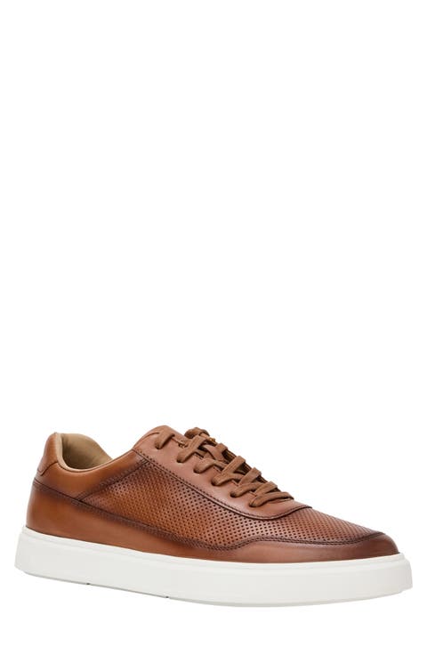 Andrew Perforated Leather Sneaker (Men)