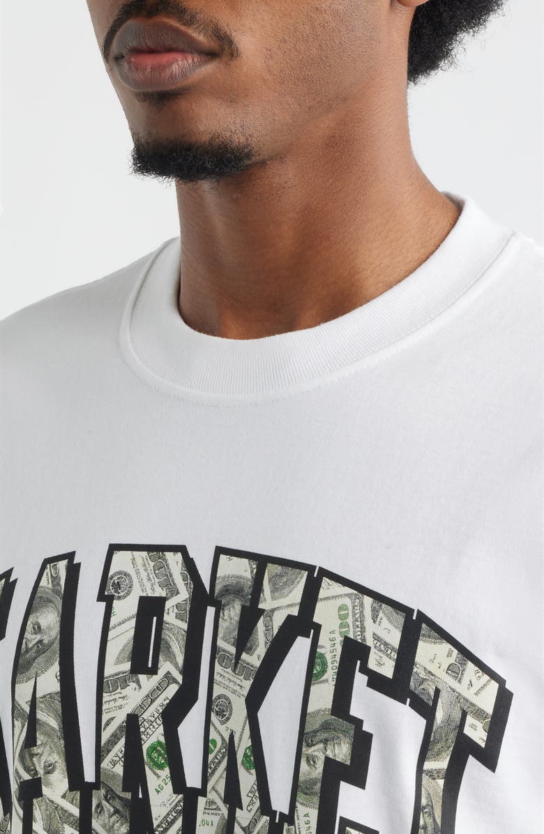 MARKET Money Arc Graphic T-Shirt, Alternate, color, White