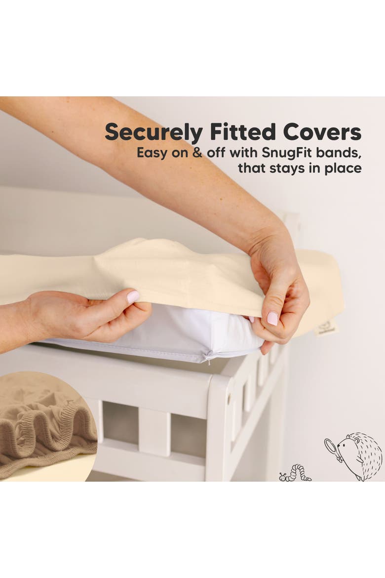 2-Pack Soothe Changing Pad Covers, Alternate, color, Pecan