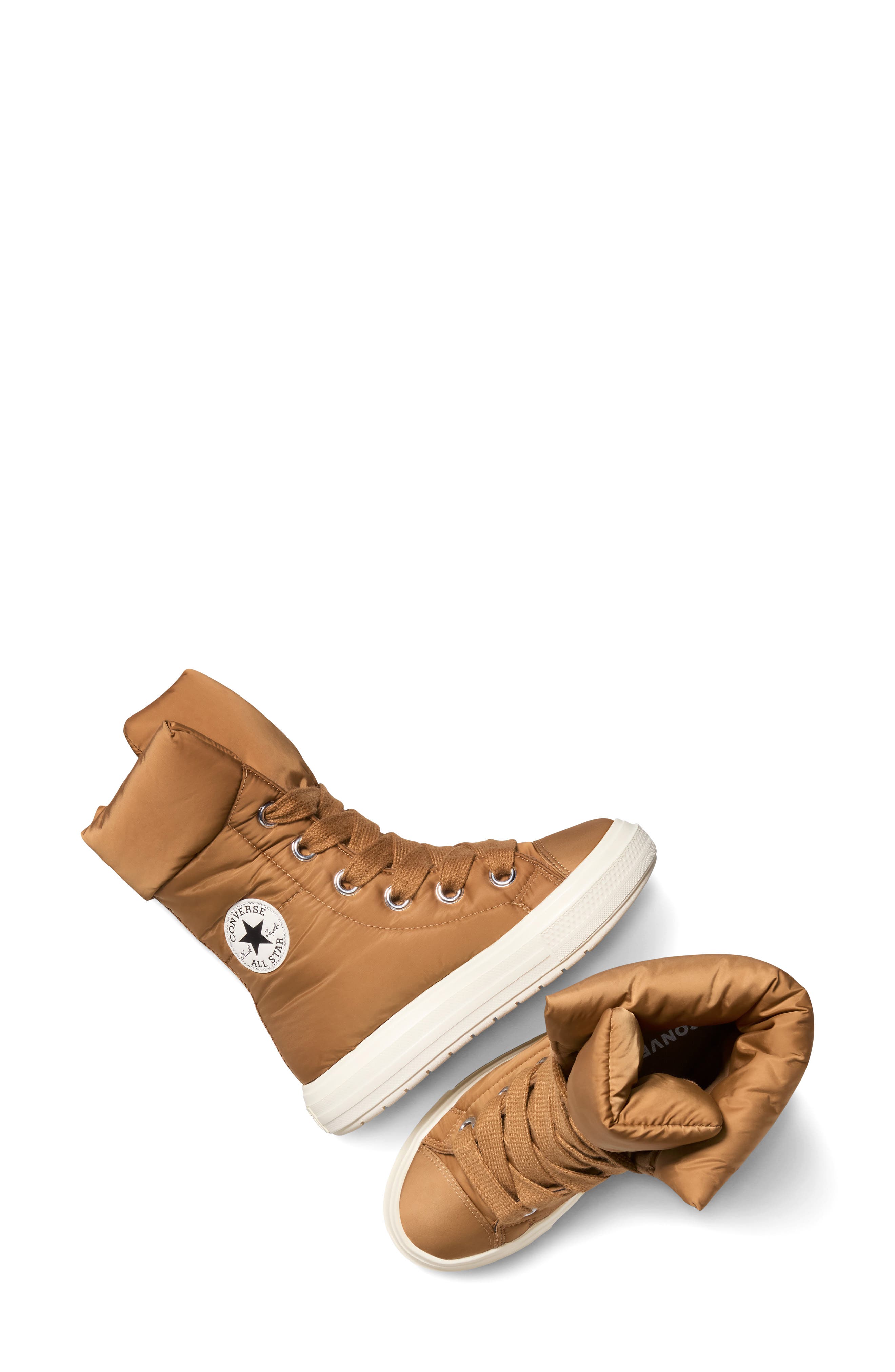 Converse Gender Inclusive Chuck Taylor All Star Elements Water Repellent Puffer Boot, Alternate, color, Incensed/ Egret/ Black