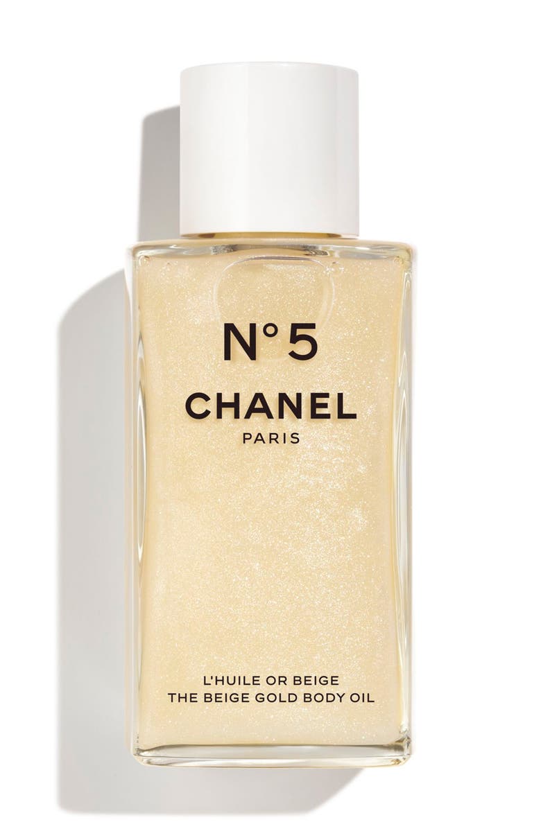 CHANEL N°5 The Beige Gold Body Oil, Main, color,