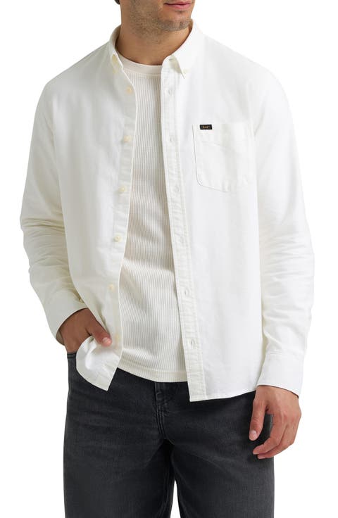 Cotton Long Sleeve Button Down Shirt