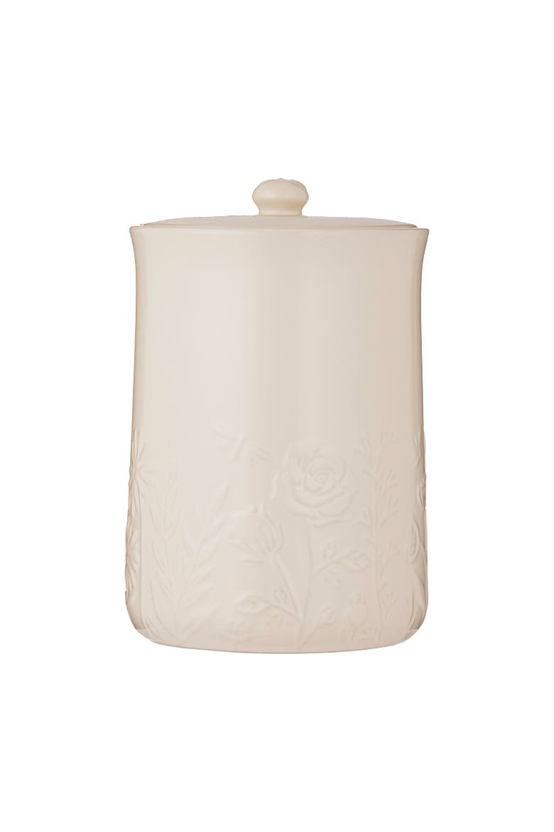 In The Meadow Large Storage Crock, 9" x 6", Main, color, Cream