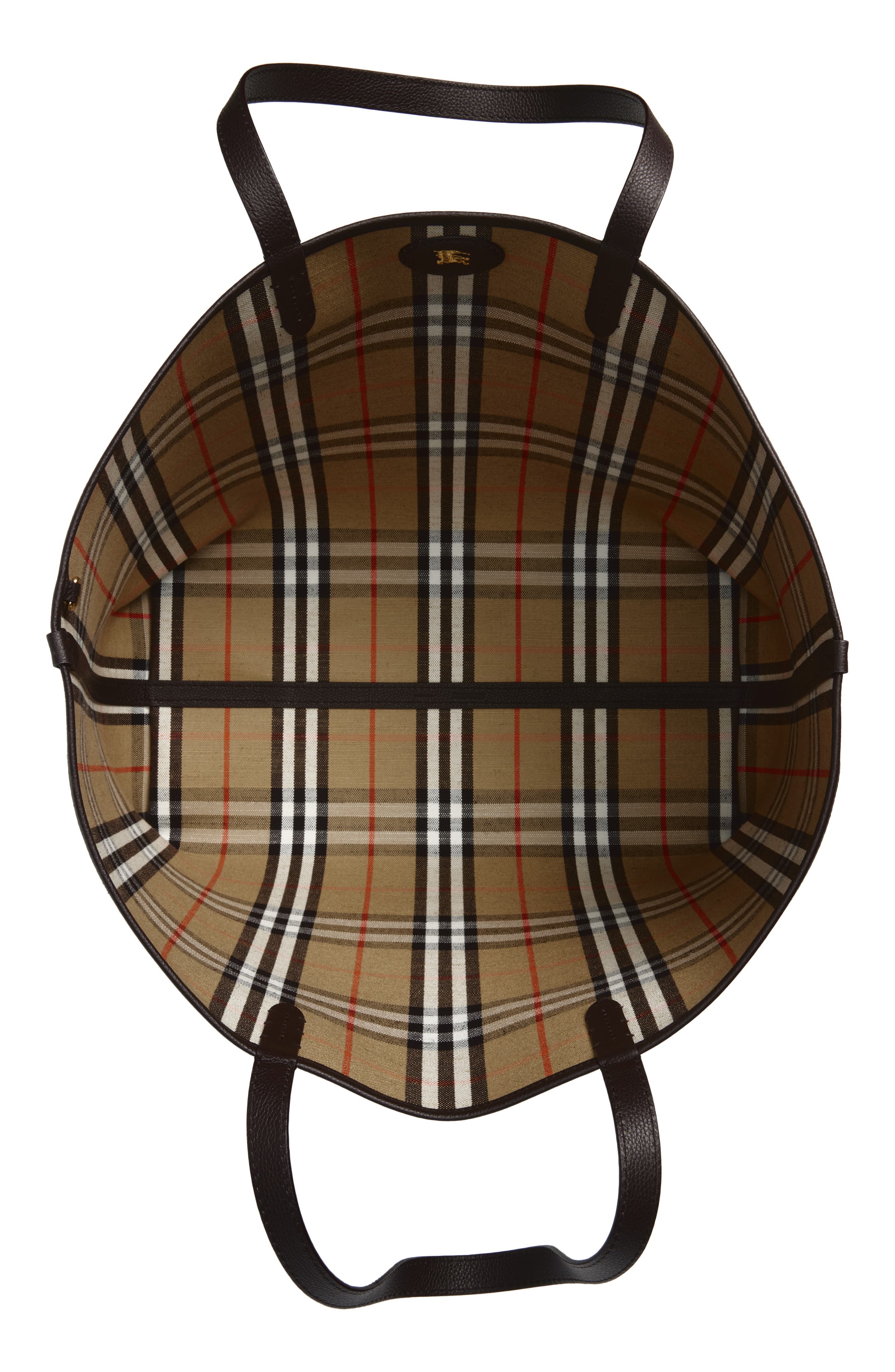 Burberry Large Reversible East/West Tote, Alternate, color, Sand/ Peat