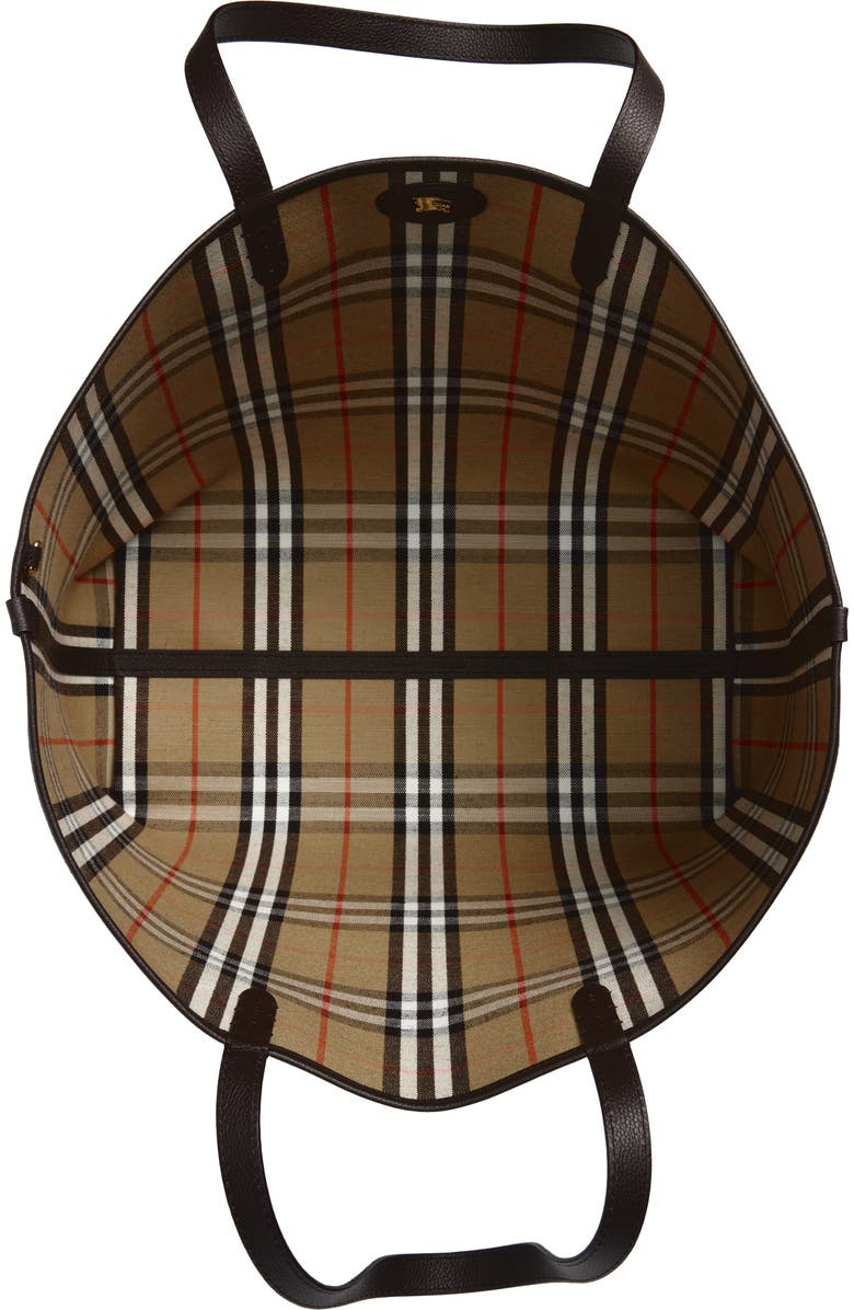 Burberry Large Reversible East/West Tote, Alternate, color, Sand/ Peat