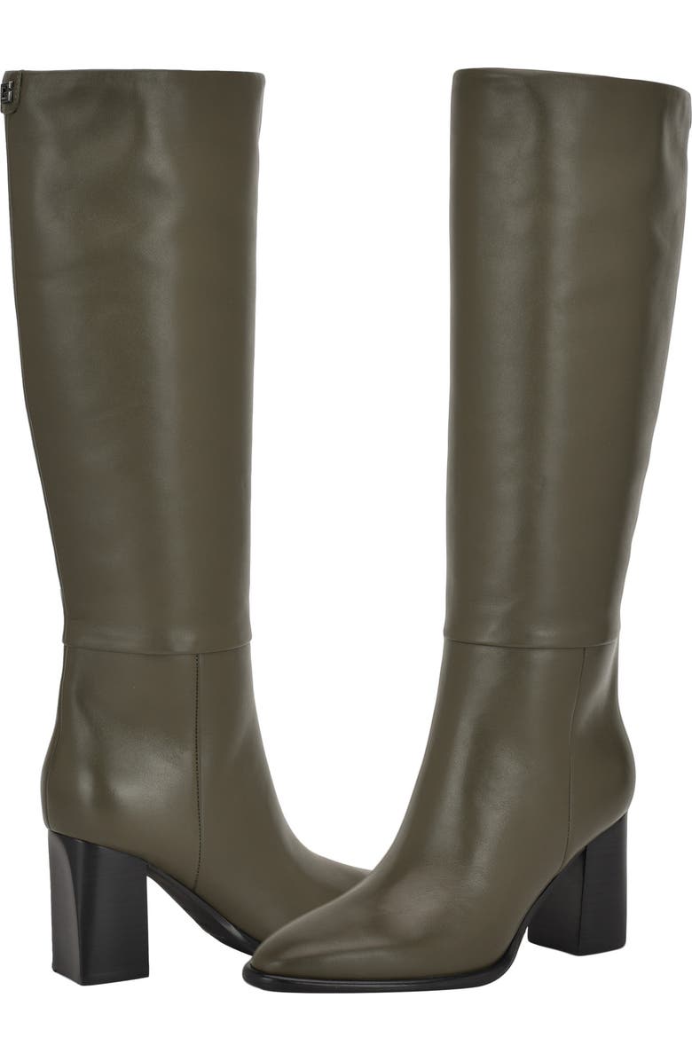GUESS Perinna Over the Knee Block Heel Boot, Alternate, color, Green