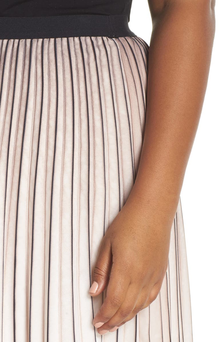 NIC+ZOE Stripe Pleat Skirt, Alternate, color, 