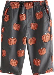 NEXT Kids' Pumpkin Print Pull-On Cotton Pants
