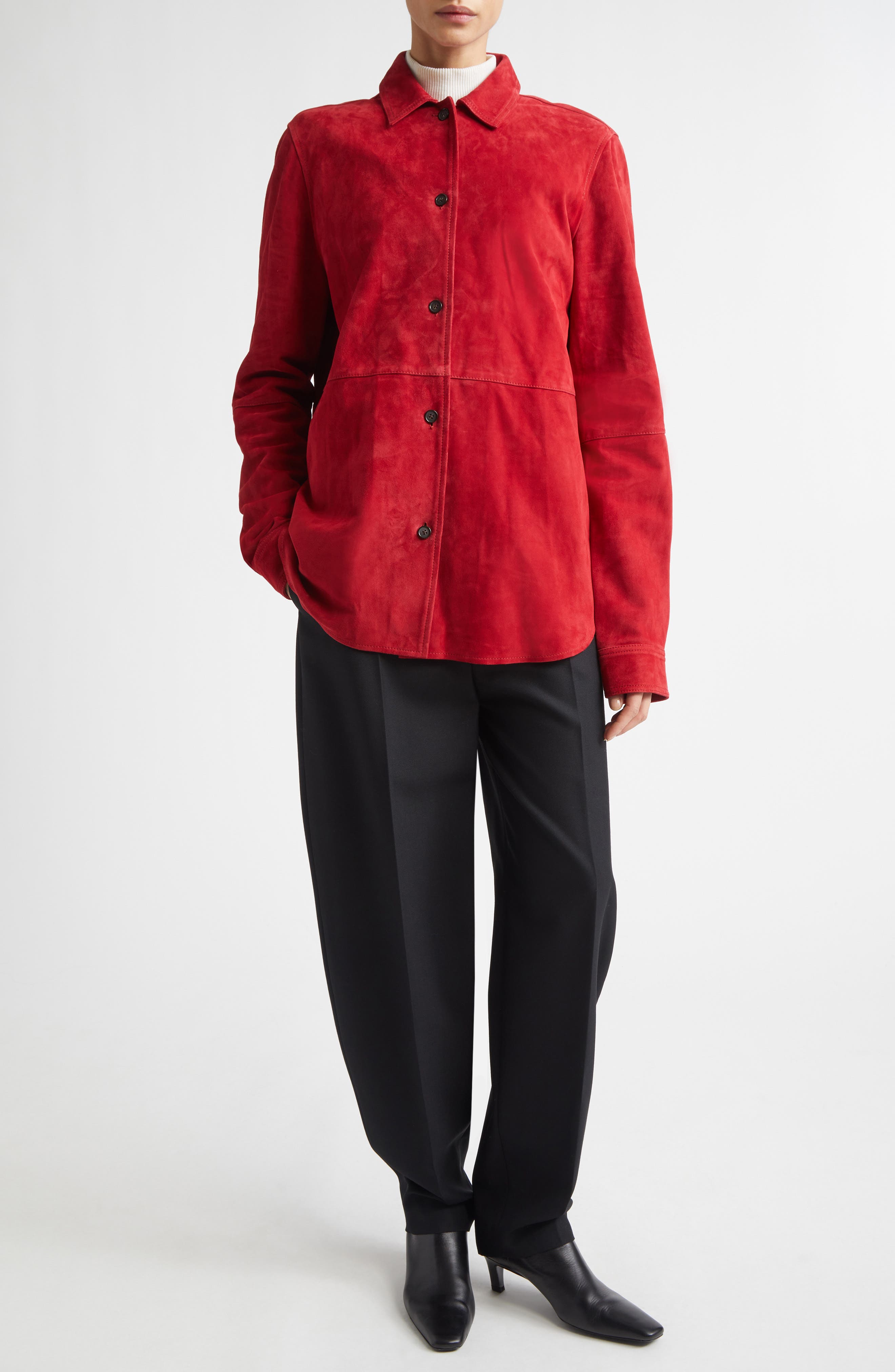 Soft Suede Overshirt - image 4