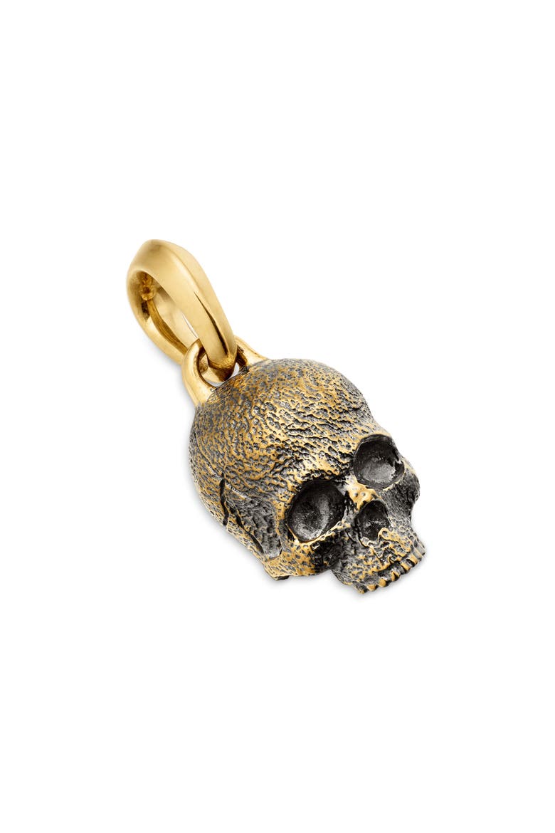 Men's Memento Mori 18K Gold Skull Amulet, Alternate, color, GOLD