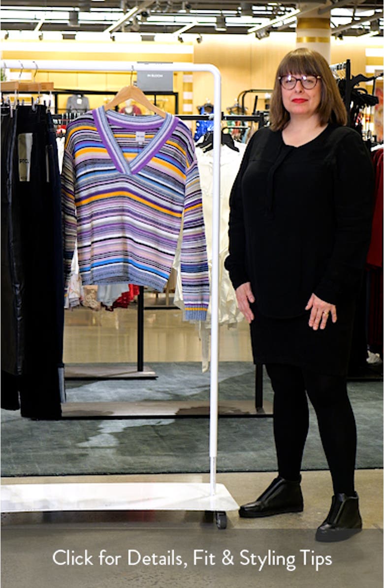 Flower Fields V-Neck Sweater, sales video thumbnail