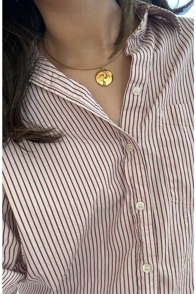 Bold Billow Pendant, Alternate, color, Gold