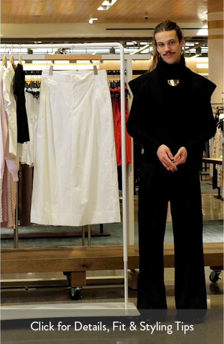 Parlon Crop Wide Leg Cotton Trousers, sales video thumbnail