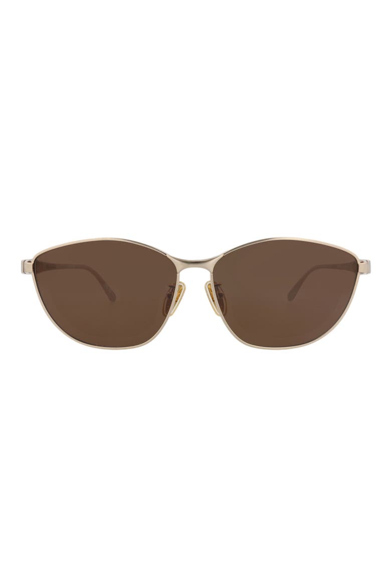 Novelty 62mm Cat Eye Sunglasses, Main, color, GOLD GOLD BROWN