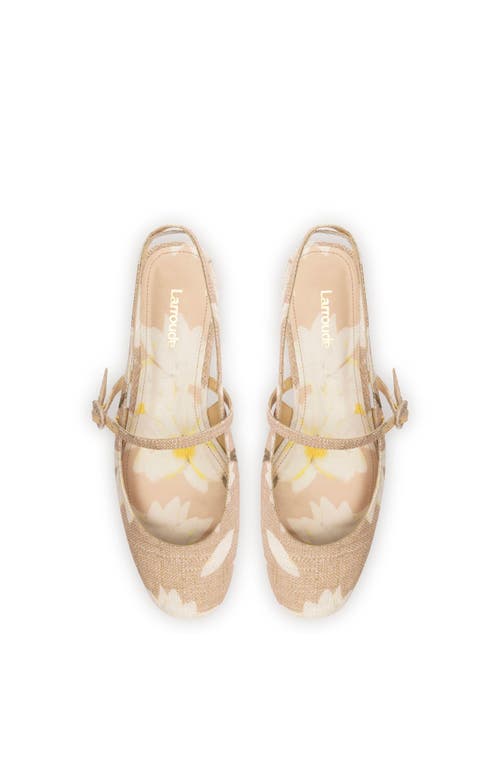 Larroude Georgina Ballet Flat In Beige