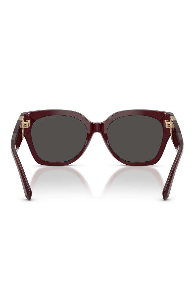 55mm Ricky Oversize Gradient Butterfly Sunglasses, Alternate, color, SOLID BORDEAUX / DARK GREY
